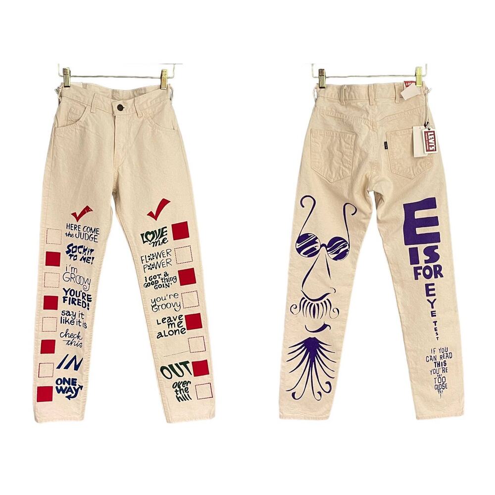 NWT Levi's Vintage Laugh In Limited 50th Anniversary Jeans Crazy Legs Size 24